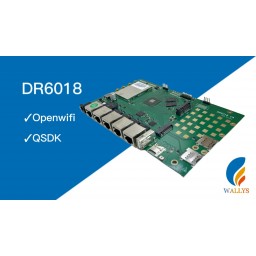 DR-AP6018-A WiFi 6 2x2 2.4GHz & 5GHz high power Dual Radio AP Router DR6018 (IPQ6018) Board 802.11ax, dipole Antennas, enclosure, Wallys, OpenWRT – Bild 2