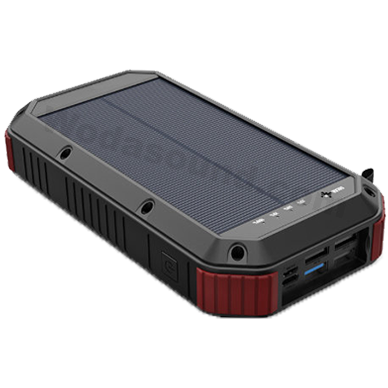Solar Power bank Wodasport® SolarDozer X30, Outdoor Adventure™ 30100 mAh, up to 12V, Fast charge, Wireless charge