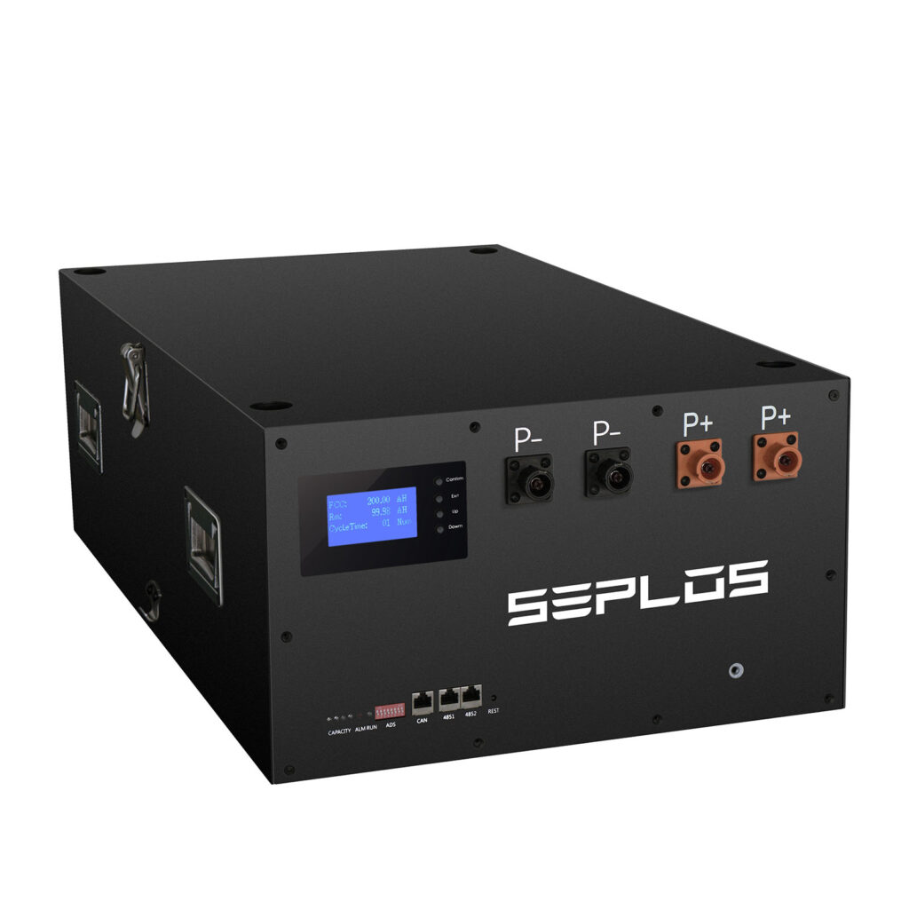 SEPLOS Mason-280 Black Stackable — 16 kWh complete LFP battery — supplier view 1