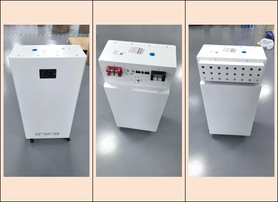 AVEPOWER-Standbatterie mit Frontdisplay, oberen Anschlüssen und Schutzabdeckung