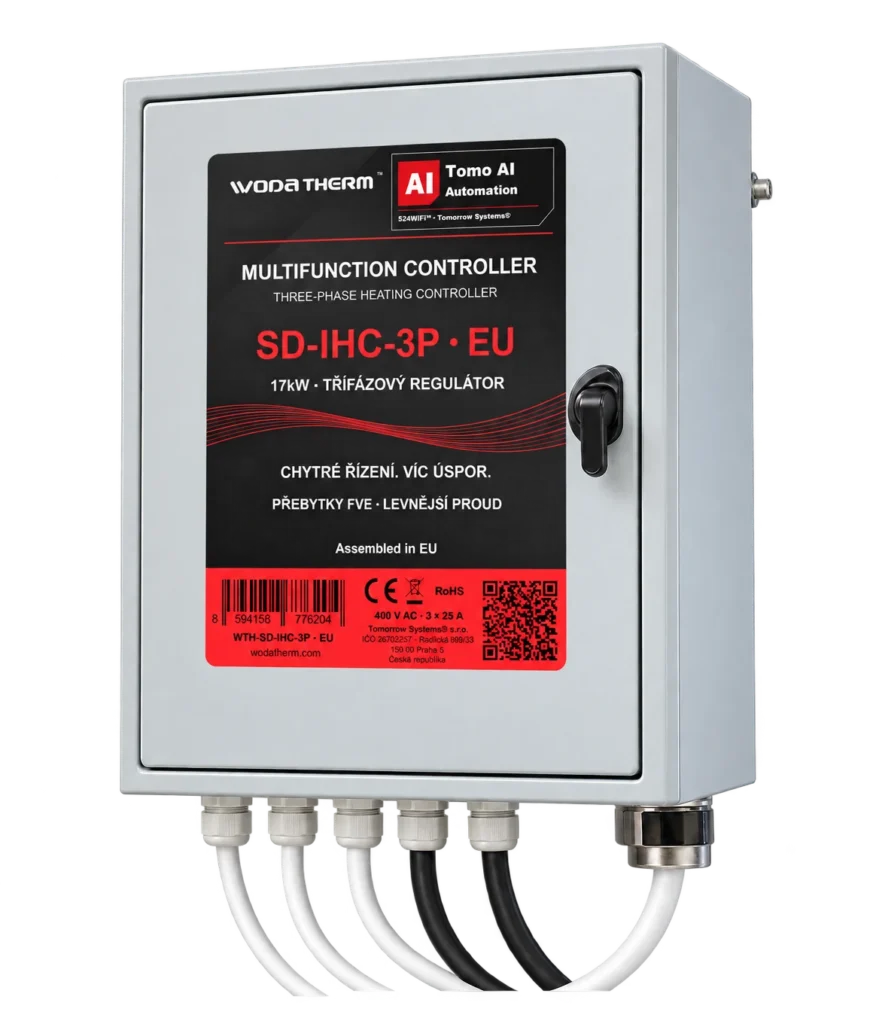 WodaTherm™ SD-IHC-3P 17kW — closed-cabinet product visualization